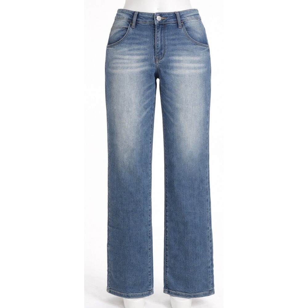 PTCL Ethical Denim Jeans Womens 31 Blue Straight Leg Mid Rise Stretch 32x31
